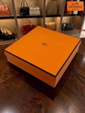 Hermès Orange Gift Box – 7.5” Square – Pristine Collector Packaging
